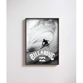 Billabong Vintage Surf Poster | Surf Room Aesthetic Ripcurl | Car Poster Unframe |High Quality Paper - Color: 12x18inch