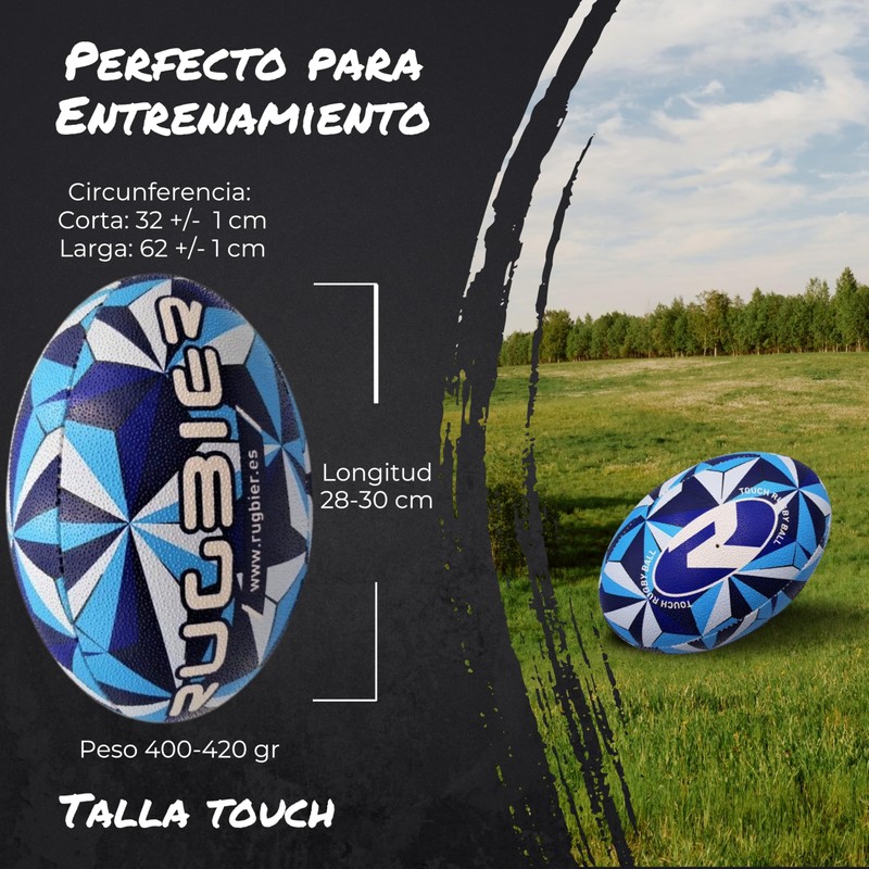 RUGBIER Special Rugby Touch Ball - High End - Training