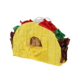 Penn-Plax Taco Pinata with Natural Nesting Material – Safe for Medium and Large Birds – Colorful & Fun Addition to Any Cage