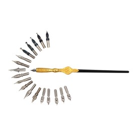 Gullor 18 Nibs Calligraphy Pen Set Handmade Calligraphy Pen Set Gold