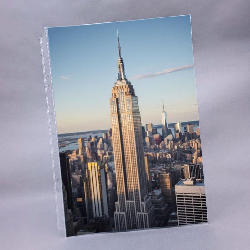 13 x 19 Sheet Protectors, Extra Heavyweight, Glass Clear, Acid