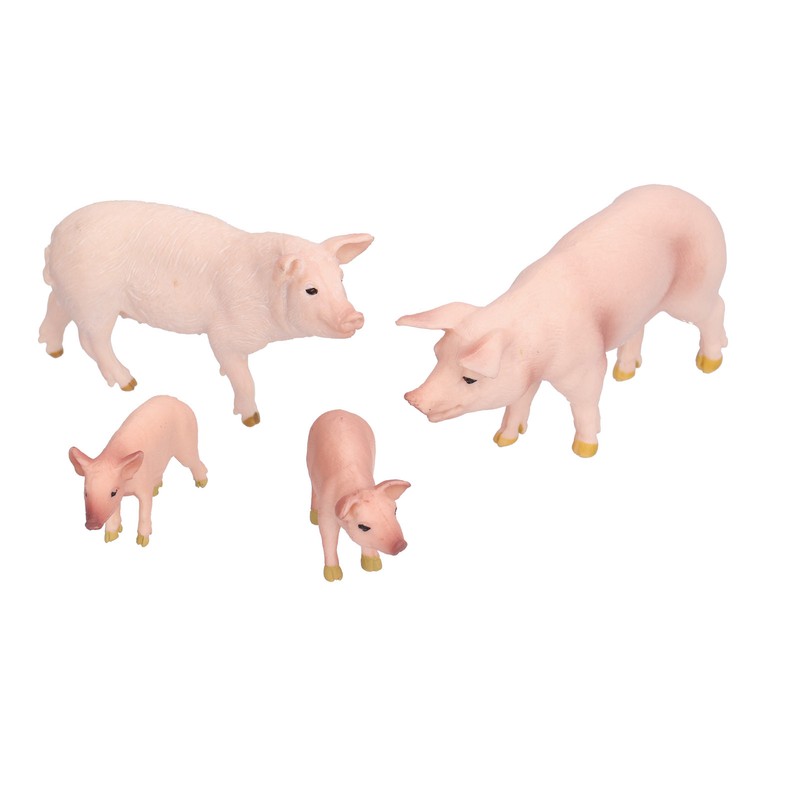 Simulation Farm Pig Animals Model Figures Toy Set Preschool Educational