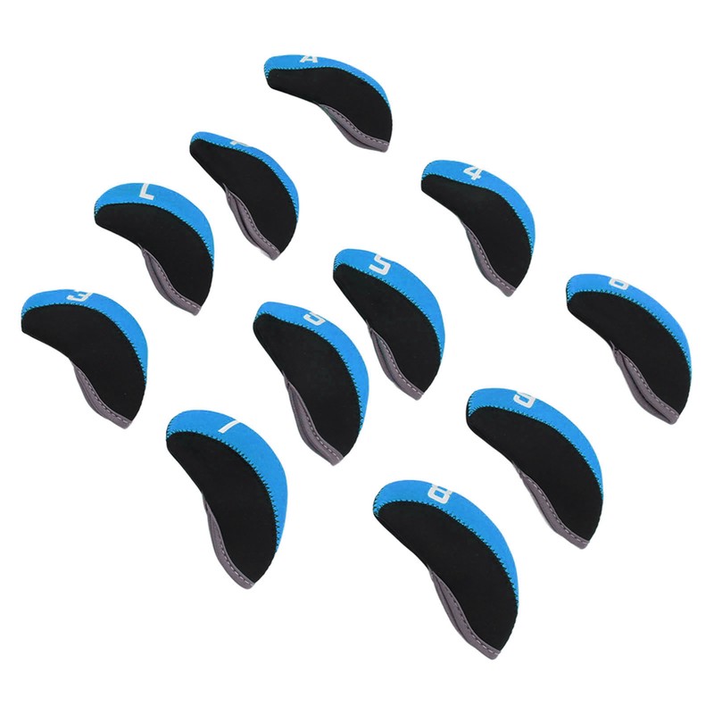 11PCS Golf Club Head Covers Neoprene Numbered Golf Club Head