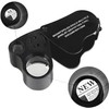 Diamond Tester,Hqdz Diamond Tester Pen+30X 60X Illuminated Jewelry Loupe Jewelry