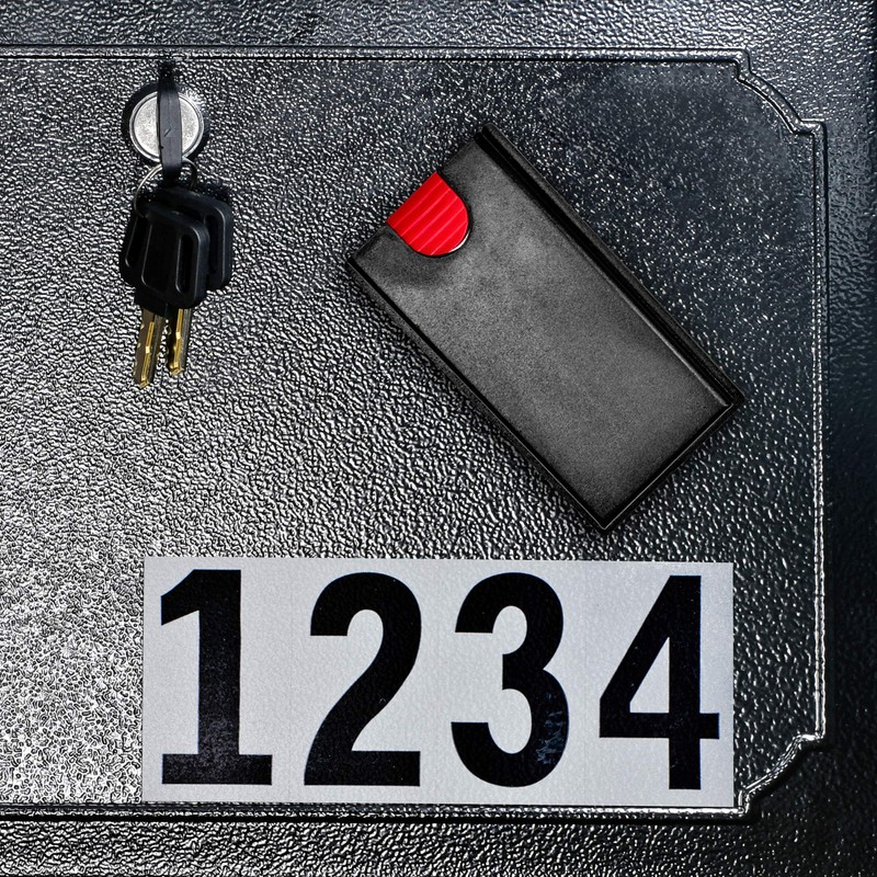 Mail Boss 7172 Townhouse Locking Security Wall Mount Mailbox, Black,