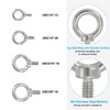 PATIKIL Lifting Eye Bolt UNC5/16"-18 304 Stainless Steel Marine Grade