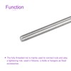 DMiotech 5 Packs Full Thread Rod 304 Stainless Steel Right