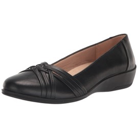 LifeStride Womens Incredible Ballet Flat, Black, 8.5 US
