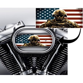 Kustom Cycle Parts Custom Photo/Image Air Cleaner Cover Insert. Replaces Stock Ventilator Harley Davidson M8 / 114 Insert.