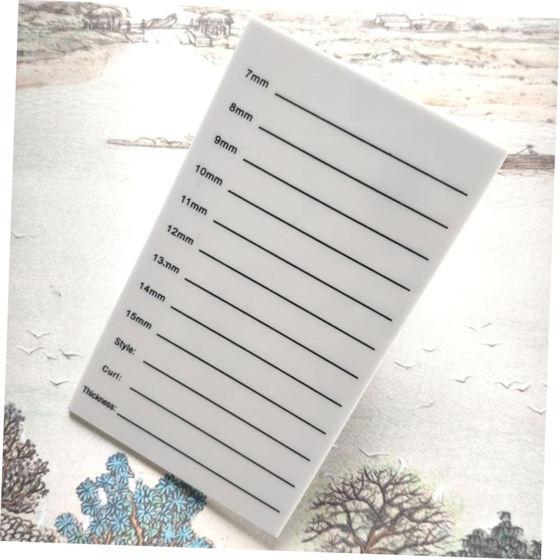 Baluue 2pcs Eyelash Grafting Scale Eyelashes Display Board Eyelash Extension