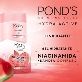 PONDS Gel Hidratante Facial Hydra Active Tonificante Sandía Complex, 110 g