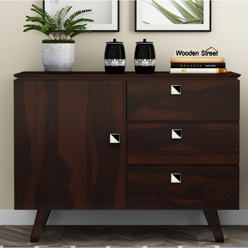 Perilla Home Set of 6 Marble Knobs | Black and