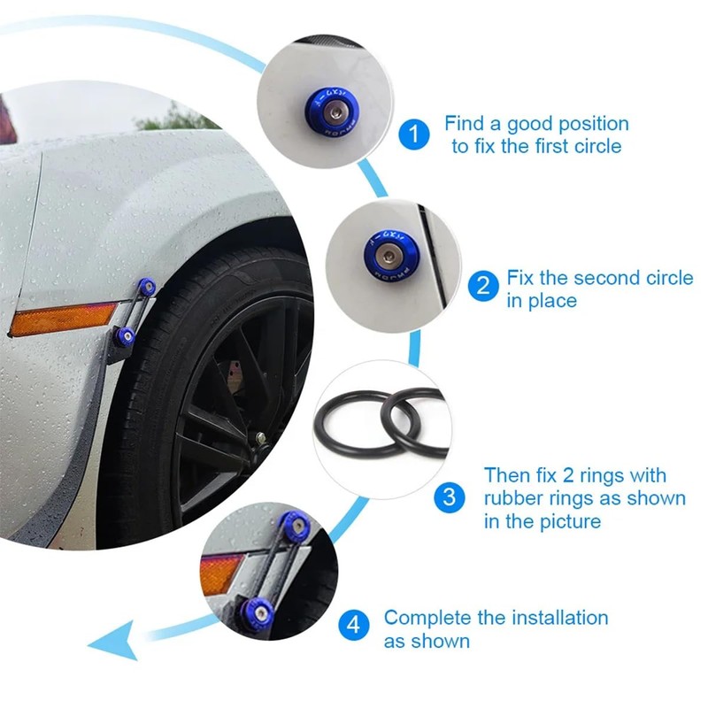 JNNJ Car Bumper Washer, Bumper Washer Bolt, Universal Car Bumpers,