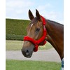 Rhinegold Fur Trim Headcollar - Extra Full - Red