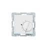 Hager – Plate Series 1/B1/B3/B7 Thermostat with Switch Polar White