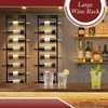 AQAREA Wall Mounted Wine Rack: Metal Hanging 10 Bottle Wine