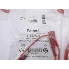 Pomona 5 Pack Pomona Test And Measurement Lead Banana To Gator 24" 30Vac 18AWG
