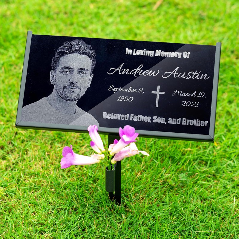 Heavy Duty Grave Marker Stand for 8x4 Inch Pet Memorial