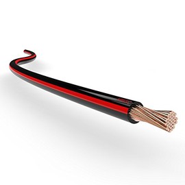 Auprotec Litze FLRy car electric wire, 0.75 mm², 1 mm², 1.5 mm², Length 5 m or 10 m, black/red