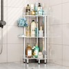 HapiRm Corner Shower Caddy Standing - 3 Tier Shower Organizer