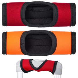 YUXIANLB Luggage Handle Wraps Luggage Identifiers For Suitcases 2Pcs Handle Wraps For Suitcase Bright Color Luggage Tags For Push-Button Handle Trolley Handle And Travel Suitcase Tie Rod Accessories