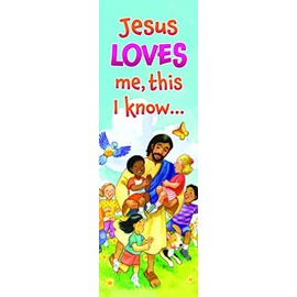 Warner Press 2" x 6.5" Bookmark - Kids - Jesus Loves me This I Know (Pack of 25)