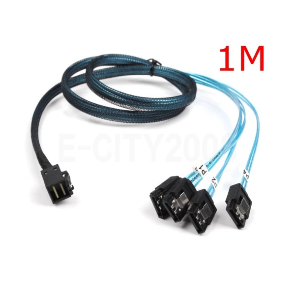 Unbranded/Generic Internal Mini SAS HD SFF-8643 Host to 4 SATA