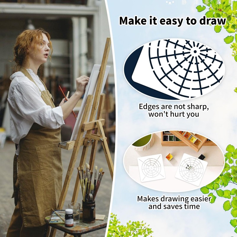 15 Pieces Mandala Dot Painting Tool Stencils Set, 8/12/16 Segment