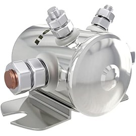 Newdeli Max 300A Continuous Duty Solenoid Relay Nickel-Plating for Golf Carts, Winch, Marine in Rush 12VDC