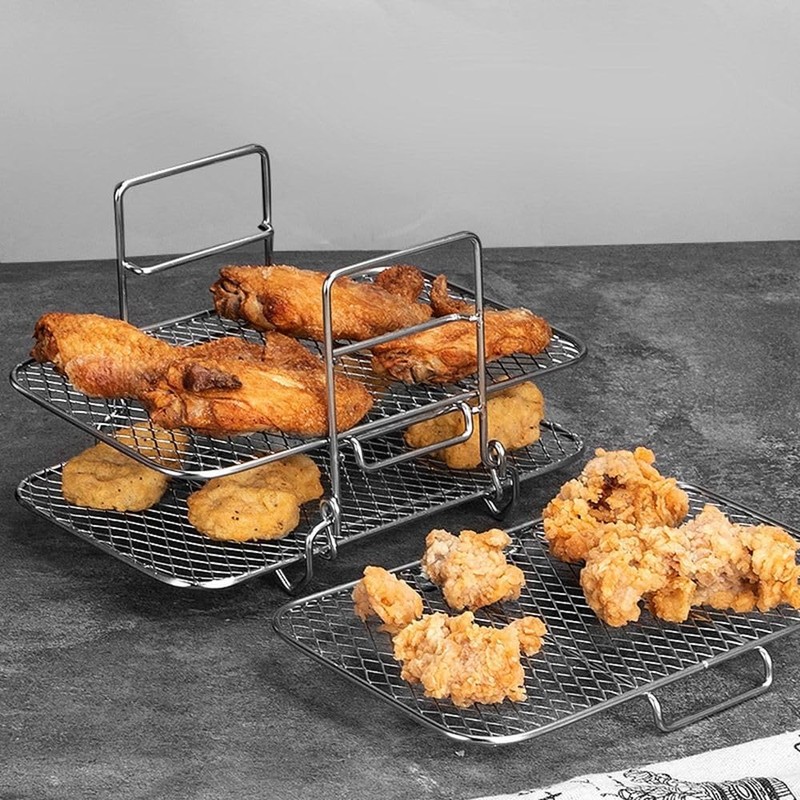 Wire Rack for Cooking, 3-Layers Air Fryer Rack, Cooking Rack,