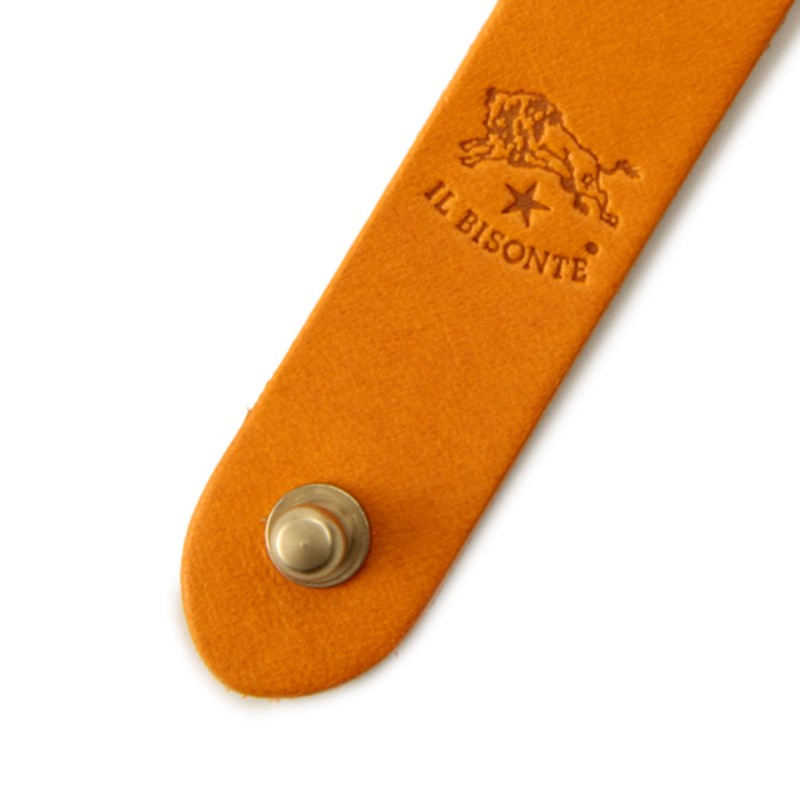 IL BISONTE Key Chain, Key Ring, Leather, Genuine Leather, Cowhide