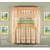 Today's Curtain Emelia Original Voile Tier Pair 24", Peach, 60"W