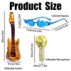 18 Pcs Photo Booth Props, Inflatable Party Props with Guitar,