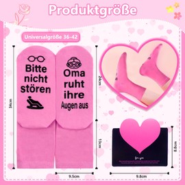 Funny Socks Gifts for Grandma, Socks Women Mother's Day Gift for Grandma, Mother's Day Gift, Christmas, Birthday Gift, Humorous Gift Ideas for Women with Sayings Please Do Not Disturb, pink, 34