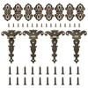 Pack of 12 Antique Retro T Hinges, Foldable Vintage Zinc