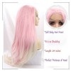 Angle Lucky Pink Blonde Lace Front Wig Long Straight Pink