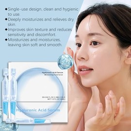 30 Piezas Ampolla De Suero De Ácido Hialurónico Estéril 1,2 Ml, 3% 4D HA Tubos De Suero Para La Cara, Humectante Hidratante Para Piel Seca Y Sensible, Suero Antienvejecimiento Con Colágeno (2 cajas)