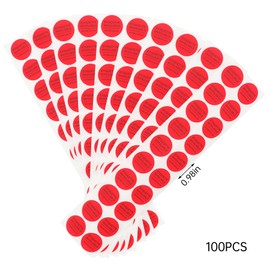 RLSYM Tamper Evident Security Labels French Warning Diameter 1 Inch Rounds Red Complete Transfer Tamper Proof Stickers Safety Torn Up Invalid Seals Tape Pack of 200