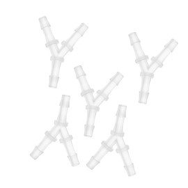 TUCKBOLD Automotive Vacuum Tubing Connector, 3/16" Car Y Shaped 3 Way Vacuum Line Fittings Plastic Translucent, 5 Pcs Automotive Parts