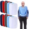 Jeere 10 Pcs Adult Bibs Washable Clothing Protector for Men