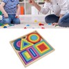Baby Blocks Stacking Puzzle Set Colorful Wooden Building Blocks Educational