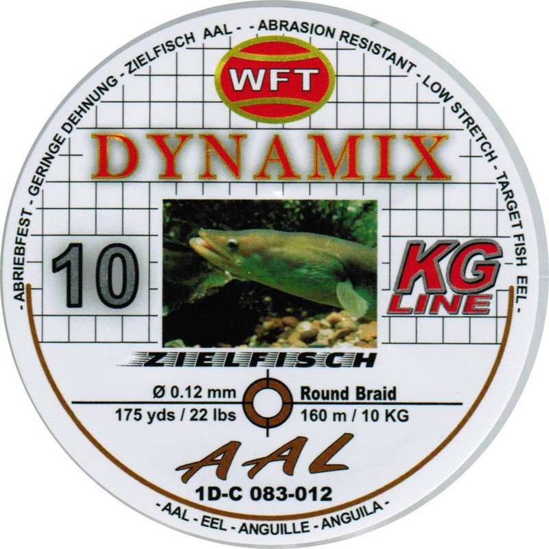 WFT Round Dynamix Eel Brown 160 m, Braided Line for