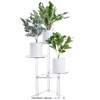 Sumerflos Acrylic Corner Plant Stand 3 Tier - Clear Indoor