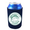 I'd Rather Be Fishing Collapsible Can Coolie (Navy Blue)