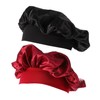 Healvian Sleeping Hat Supplies 2pcs Silk Bonnet for Elastic Wide