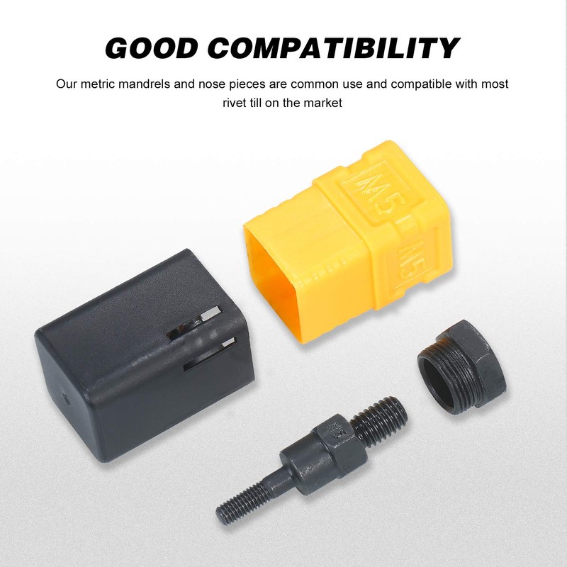 Sunydog M5 Various Rivet Nut Pistols Mandrel and Nose Piece