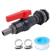 WANGCL Rain Barrel Spigot Faucet Kit PVC Bulkhead Fitting with