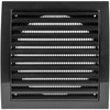 Repa Market 6 Inch Black Dryer Vent Hood/Duct Cover for