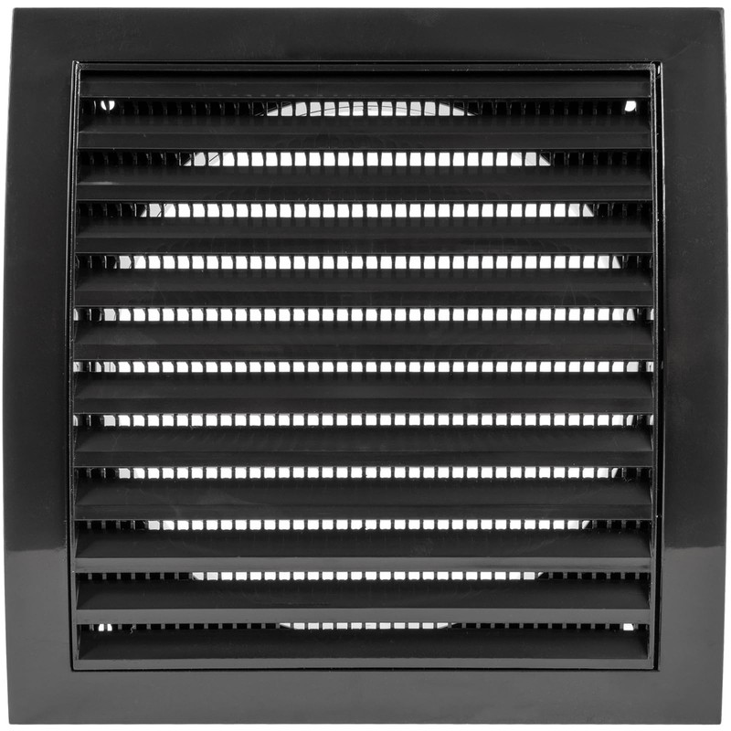 Repa Market 6 Inch Black Dryer Vent Hood/Duct Cover for
