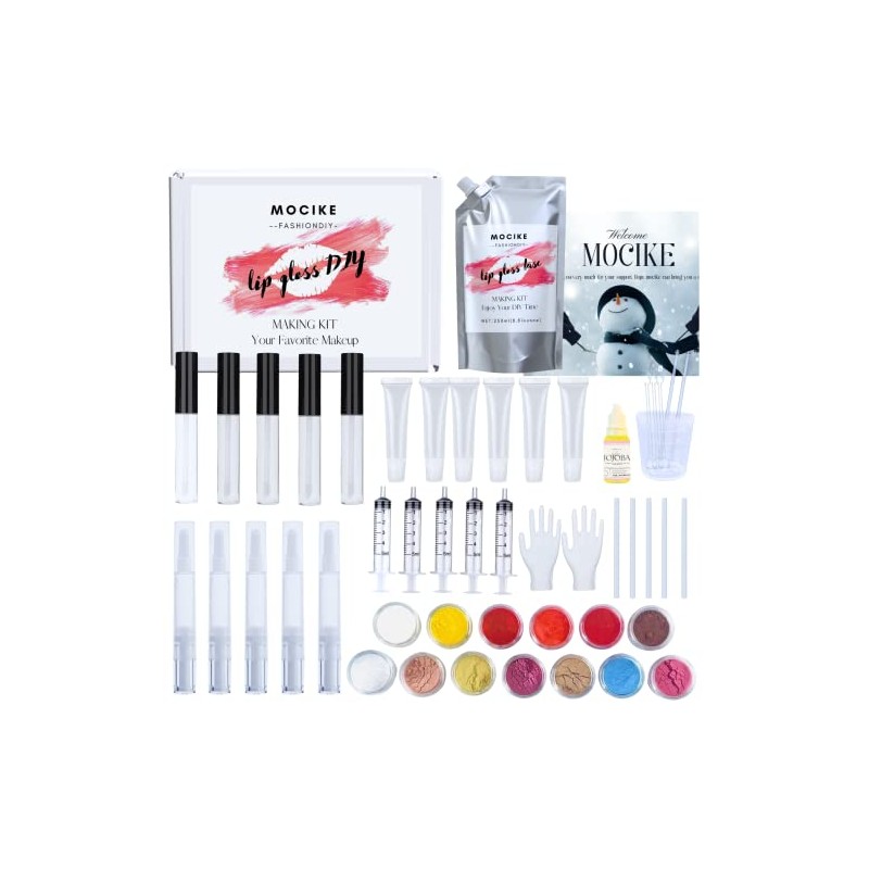 MOCIKE DIY Lip Gloss Making Kit - 26 Pcs DIY